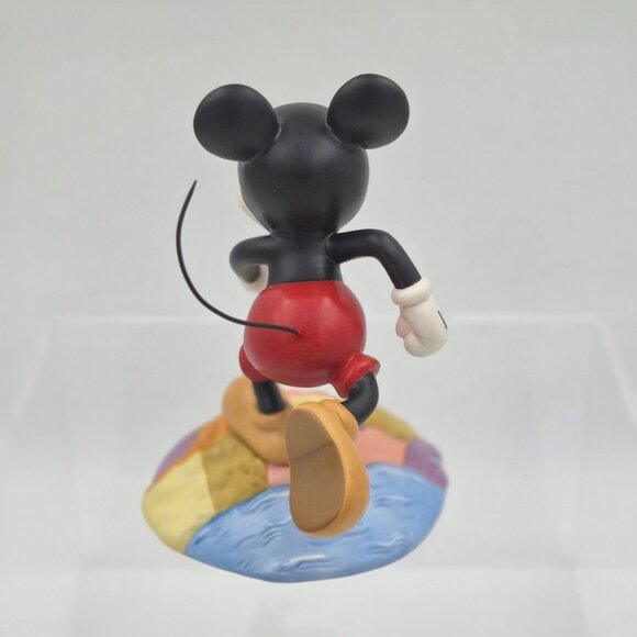 WDCC Mickey Mouse Thru the Mirror on Top of the World Sculpture with Cloisonné P - Picture 7 of 9